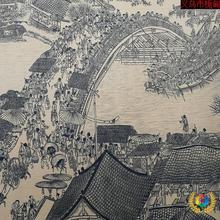 ✅直供fl珍藏版国画清明上河图装饰画装裱卷全字画壁画卷轴工艺人