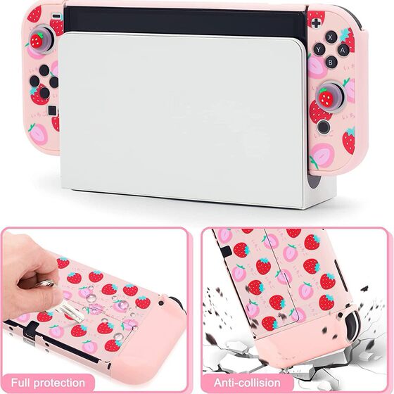 SWITCH storage bag Nintendo NS OLED game machine bag protective case EVA hard bag fashion girl powder