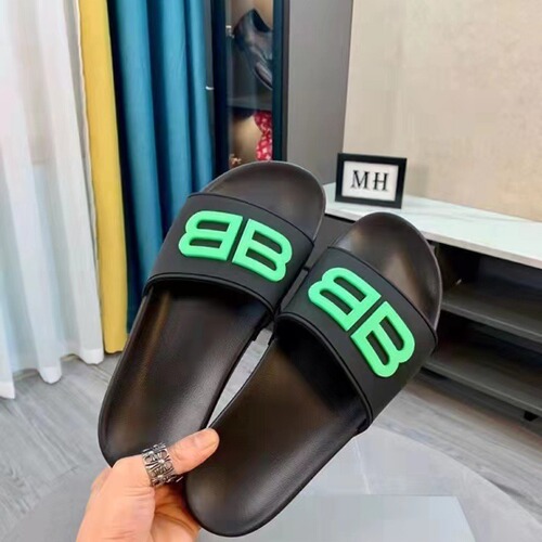 B-Brand Letter Slippers Paris B-Letter Glow-in-the-Dark One-Sided Slippers for Men and Women, Wholesale Couple Slippers for Plus Size