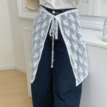 白色蕾丝屁帘女高级感系带甜美半身裙百搭配围裙罩群2025新款批发