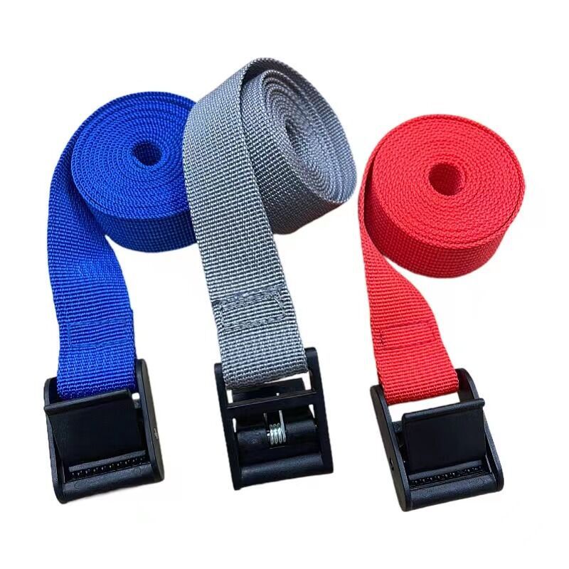 黑色塑胶压扣绑带货物运输固定带行李绳 收紧器卡板绑带压扣绑带