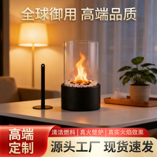 亚马逊热销真火桌面酒精壁炉 室内ins网红装饰取暖器生物乙醇火炉