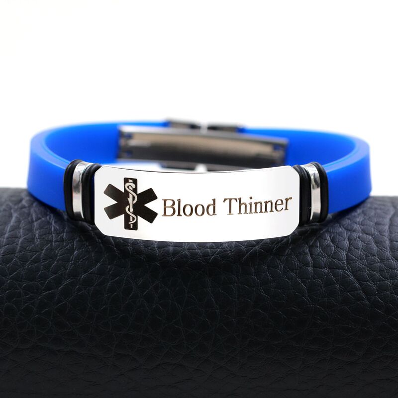 Cross-border explosion medical logo stainless steel life star adjustable silicone bracelet lettering DIY bracelet