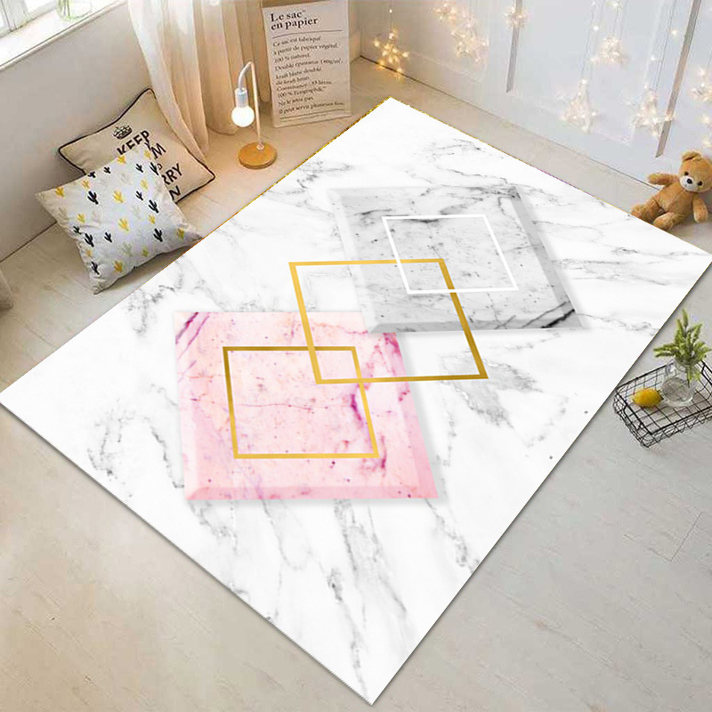 Factory Wholesale Geometric Abstract Living Room Carpet, Nordic Minimalist Modern Style Living Room Carpet
