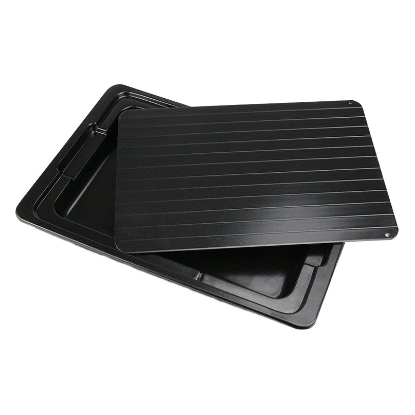 Cross-Border Amazon Steak Thawing Board Creative Kitchen Supplies Aluminum Quick Defrost Tray with Water Box Manufacturer