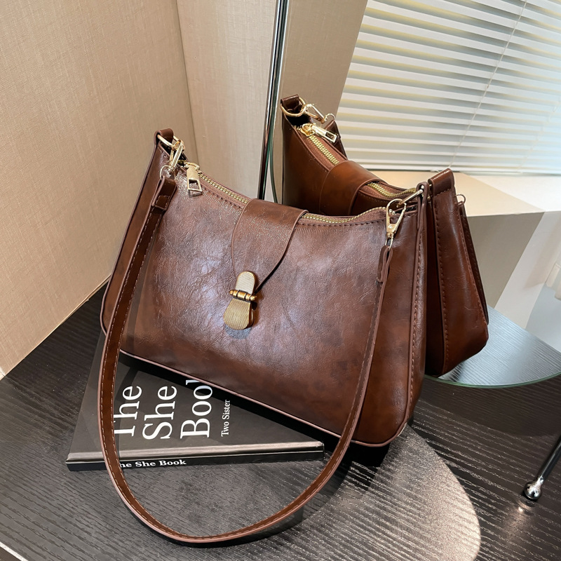 Niche Zhong retro simple bolso de braza de mujer 2025 nueva moda transfronteriza bolso pequeño de moda moda de viaje de moda mochila de hombro image 5