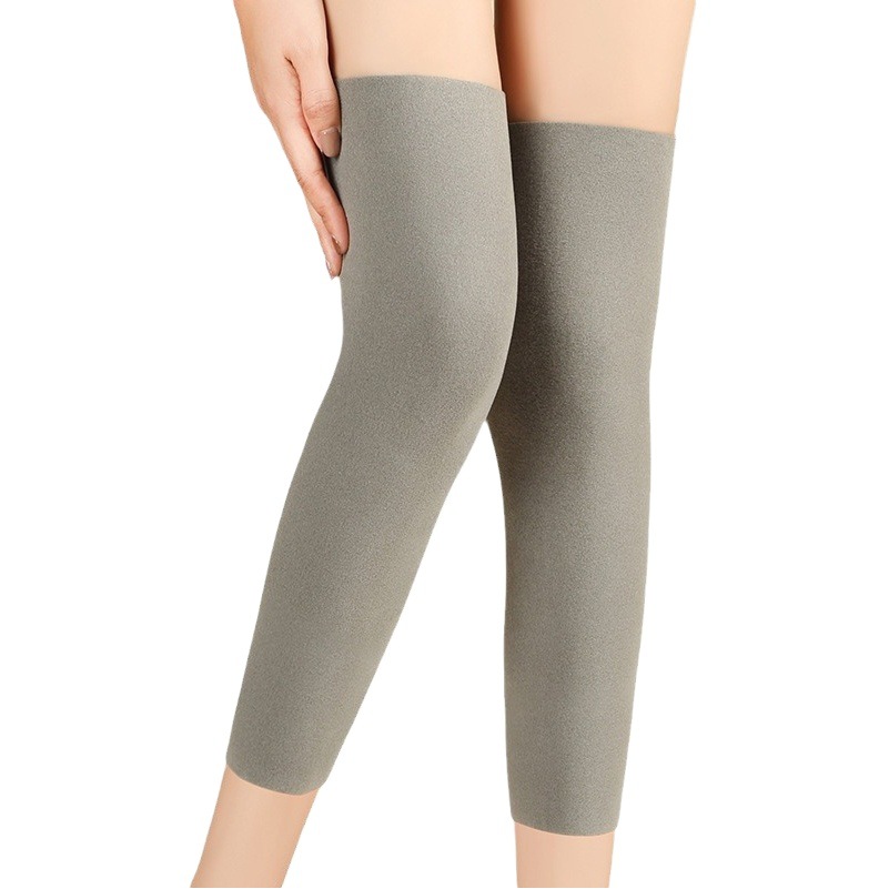 Warm knee pads men's and women's knee leggings tube cover calf non-slip cold-proof inner wear seamless parents old cold legs thin knee pads
