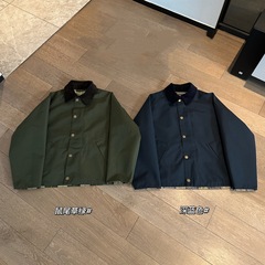 25秋季新款男女款老钱风复古撞色双面穿宽松百搭夹克外套0819h14