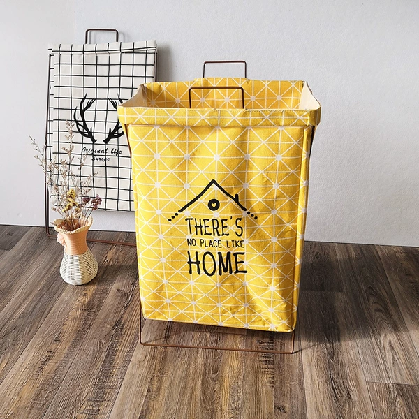Yellow house iron frame