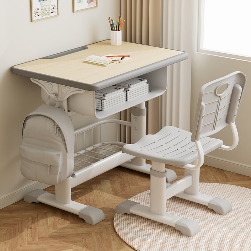 Installation-Free Home Desks for Primary School Students, Adjustable Children's Study Desks and Chairs, Writing Desks for Training Classes, School Desks and Chairs