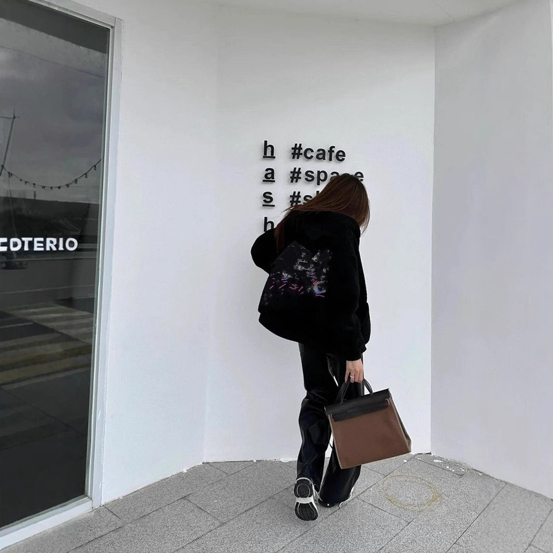 Poison Home in stock Correct Version BL Home 25 New Parking Lot Street View Teddy Hooded Jacket Coat for Men and Women