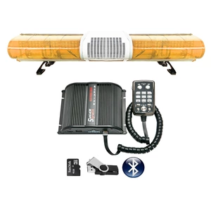 High-power roof warning strobe light 1.2m strobe light 1003H + speaker + Bluetooth MP3 siren 285P9