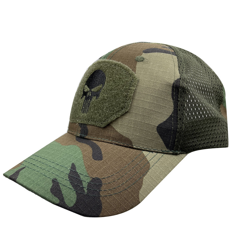 Gorra de béisbol de camuflaje, gorra táctica con visera, gorra de verano transpirable para senderismo, gorra de malla con velcro, gorra de ciclismo, moderna