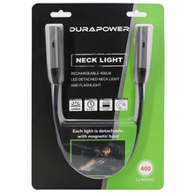 DURAPOWER挂脖灯 汽车维修工作灯充电颈灯弯曲磁吸固定软管汽修灯
