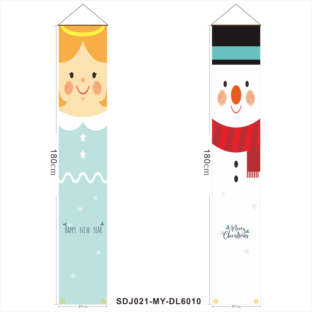 Christmas Festival Christmas Cartoon Chunya Spinning Party Flag 1 Piece