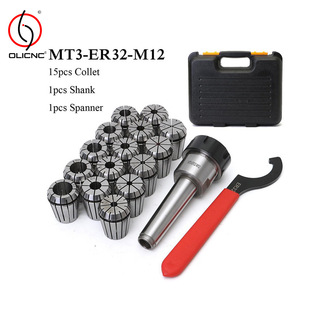 Морзе Фрезерование цыпленок установите MT3/MT4-ER32-M12 (15pcs) Diamond and Melling Machine специальный Фрезеровая машина хвостовик цыпленок