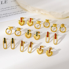 �羳��ɫ���Č�ʯ���hŮ���P���18K���¶��Ʒ��ᔽM�����b