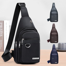 2024夏季新款胸包跨境风潮斜挎包男士休闲背包牛津布胸前休闲百搭
