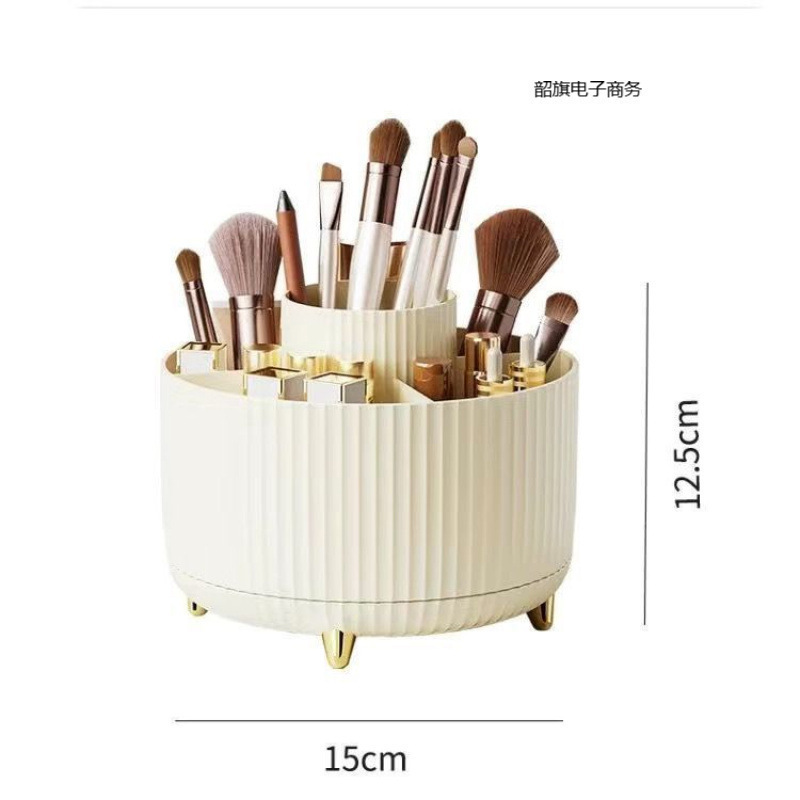 Caja de almacenamiento de cosméticos de alta calidad de escritorio delineador de ojos de cañón de almacenamiento rotativo de 360 grados de lápiz labial image 4