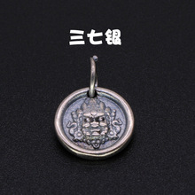 三七银藏饰文玩复古民族风佛珠串链DIY饰品配件黄财神挂坠121