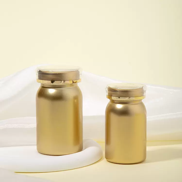 批发100cc 150cc胶囊储存大容量容器金塑料药用塑料瓶胶囊带盖子