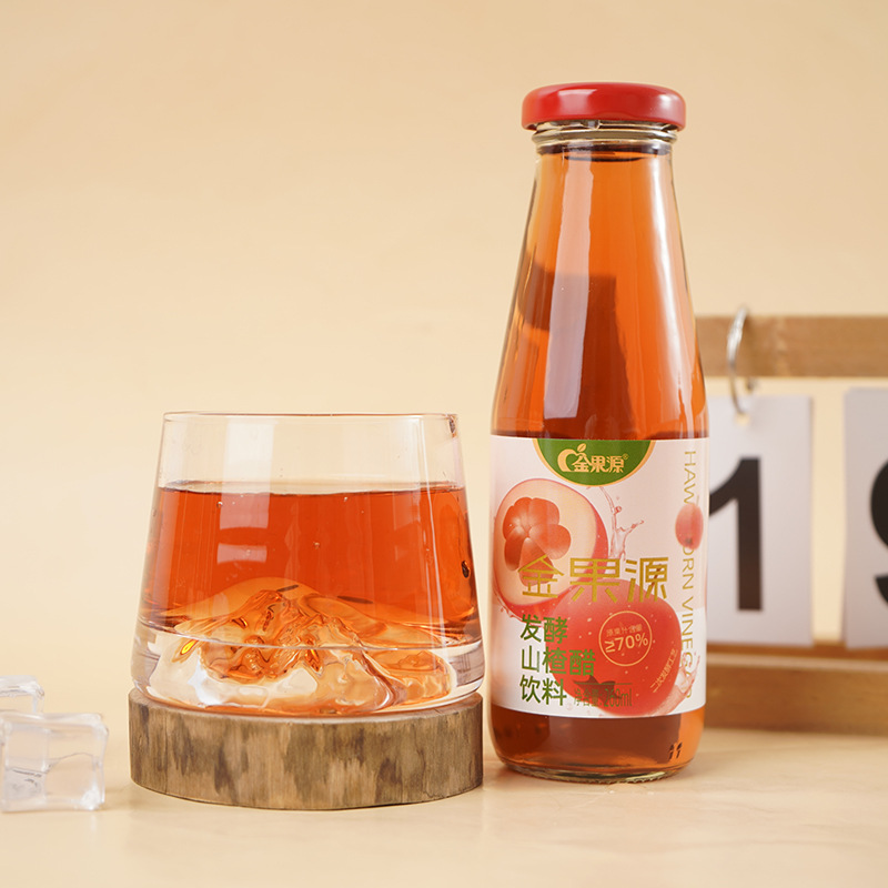 진궈위안 제조사 산사나무 식초 음료 260ml 소형병 발효 주스 한 박스 산사나무 식초 음료 도매