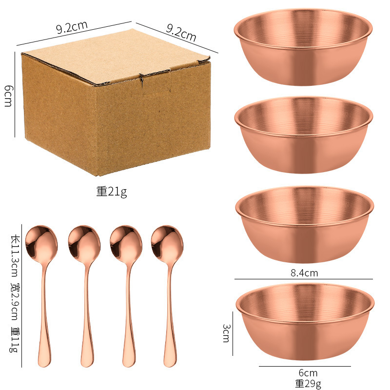 元のメーカーのステンレスのおかずの皿の調味料の皿の現物の家庭用の骨の皿の調味料の小皿の鍋の調味料の皿|undefined