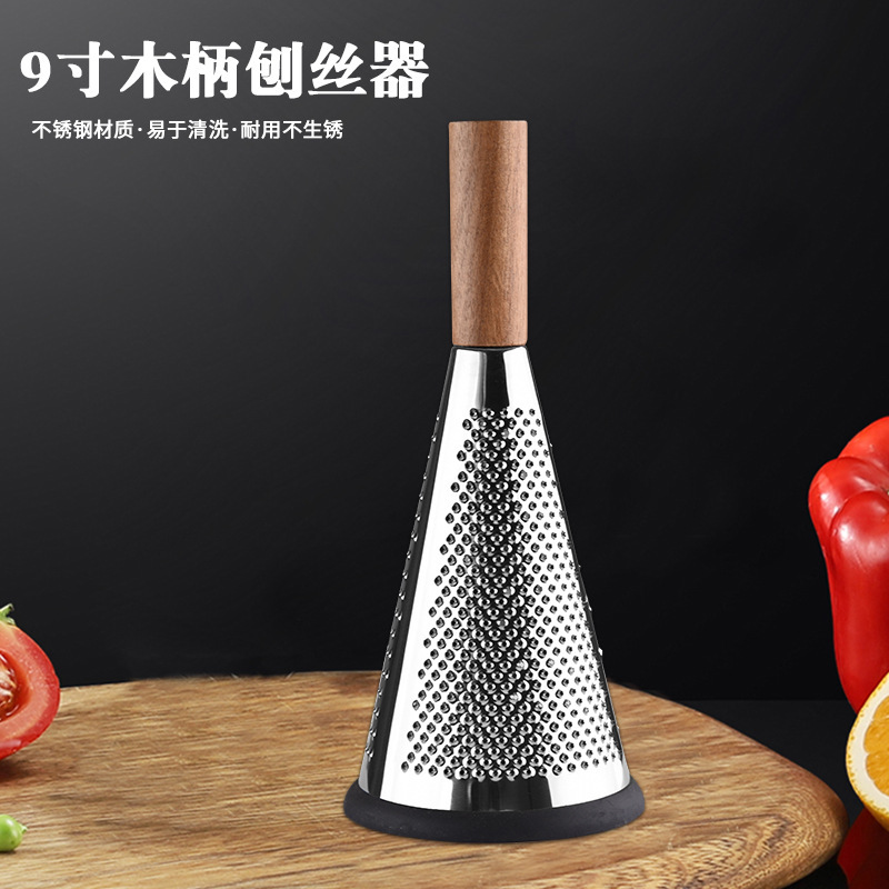 現物糸器家チーズ削り用多機能糸拭き器木柄野菜削り器キッチン三面円錐削り|undefined