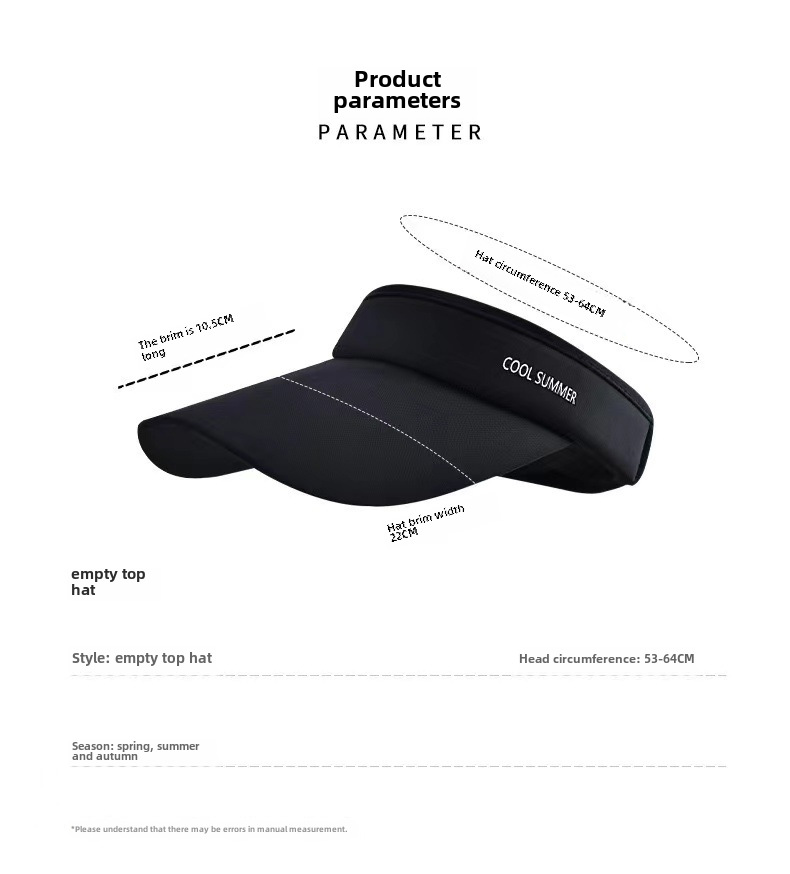 Sun Hat Men's Sunscreen Hat Empty Top Hat Breathable Ice Silk Sun Hat Sports Running Outdoor Hat Duck Tongue Empty Top Hat_voghion.com