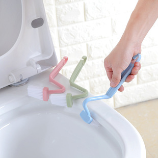 Plastic S-Shaped Toilet Brush Without Dead Corners Toilet Brush Creative Toilet Brush Curved Cleaning Dead Corner Gap Cleaning Brush