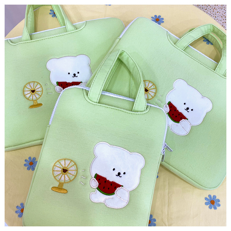 Foreign Trade Bamtoree Korean Inner Bag Designer Blowing Fan Bear Ipad Tablet Bag