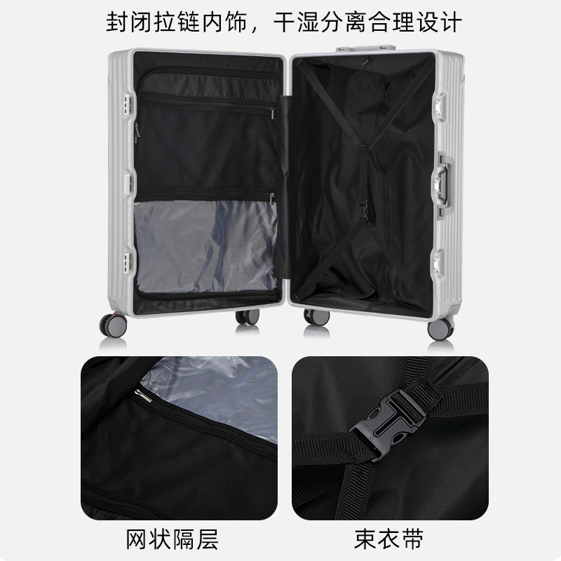 Maleta de moda de alto valor de cara, mujer y hombre, maleta de viaje ligera y duradera de 20 pulgadas para hombres y mujeres