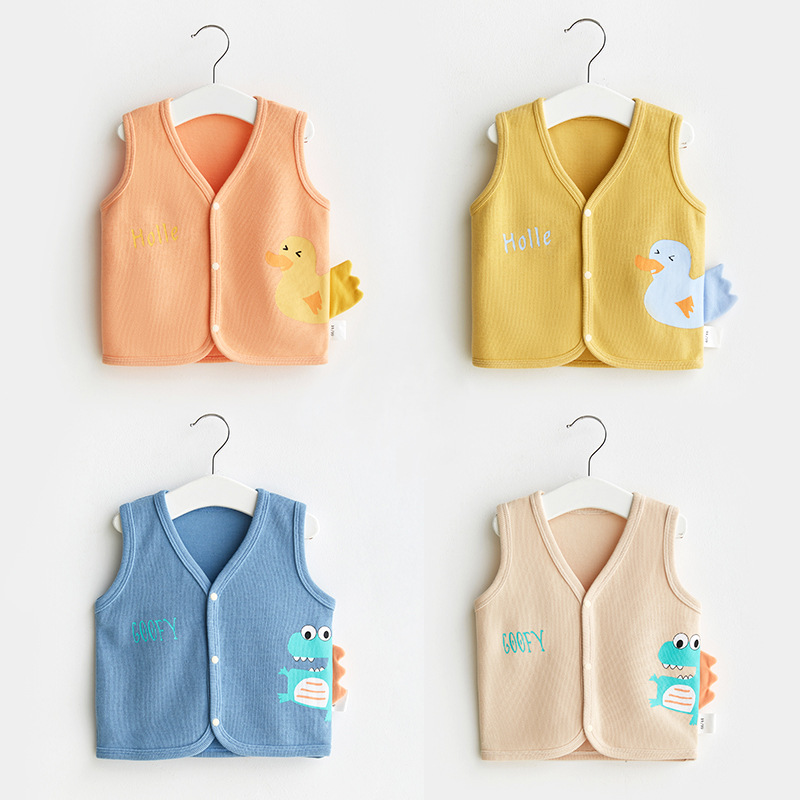 Chaleco para bebé para primavera y otoño, cárdigan de exterior, chaqueta sin mangas para niños pequeños, niños y niñas de un año, chaleco para bebé.