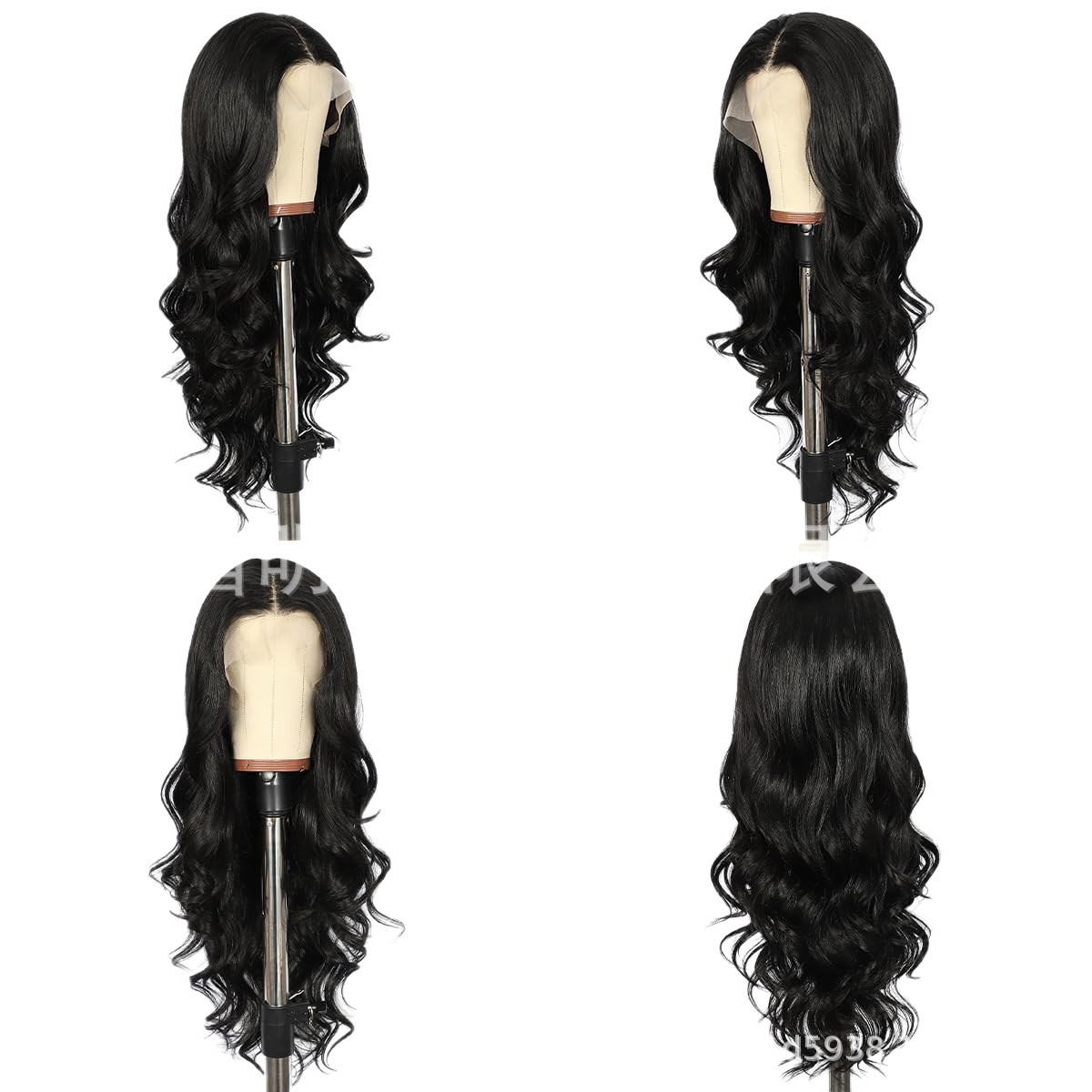 Best-selling European and American cross-border Amazon hand-woven lace 13*4 high-temperature silk long curly hair wigs Lace Wigs
