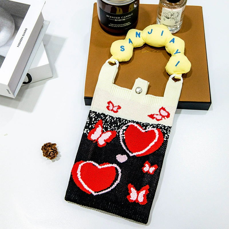 К knitted linen bag - нет, translation: Вязаная льняная сумка, набор, подарок на день рождения в ярких цветах с милыми животными и забавными рисунками
