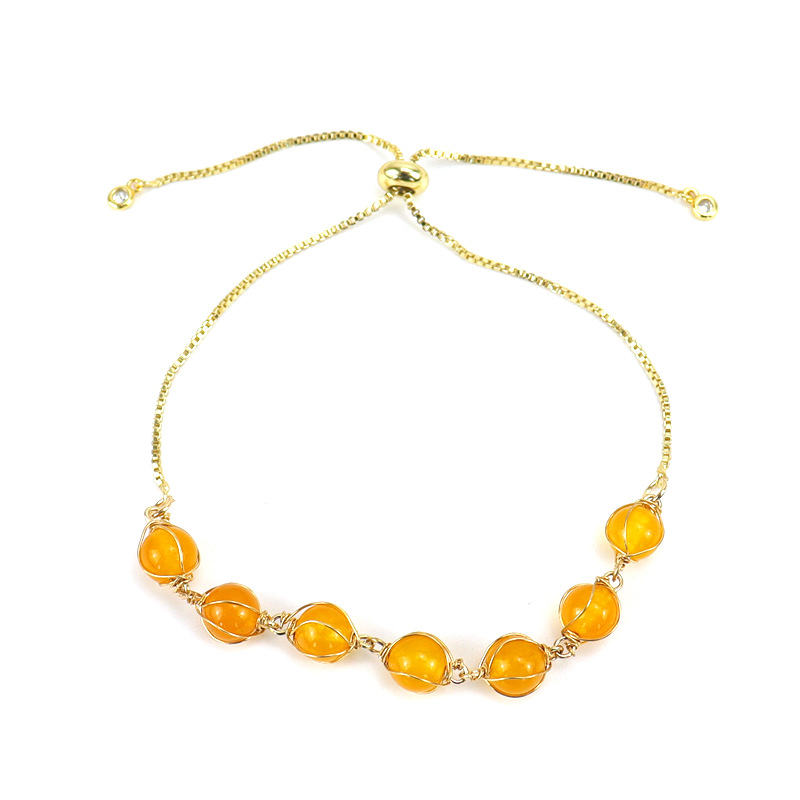 Fashion Geometric Alloy natural stone Plating Bracelets 1 Piece