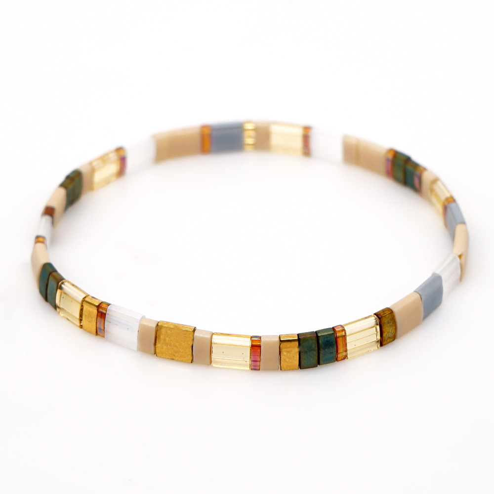 Nihaojewelry Wholesale Jewelry Simple Bohemian Multi-layered Woven Gold Beads Bracelets display picture 57