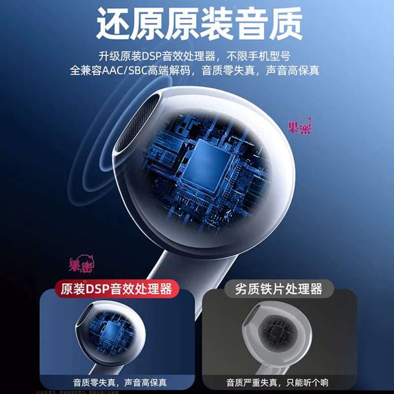 Bluetooth гарнитура беспроводная внутриканальная Huaqiangbei 2024 новый модель подходит для Huawei Apple шумоподавление активное
