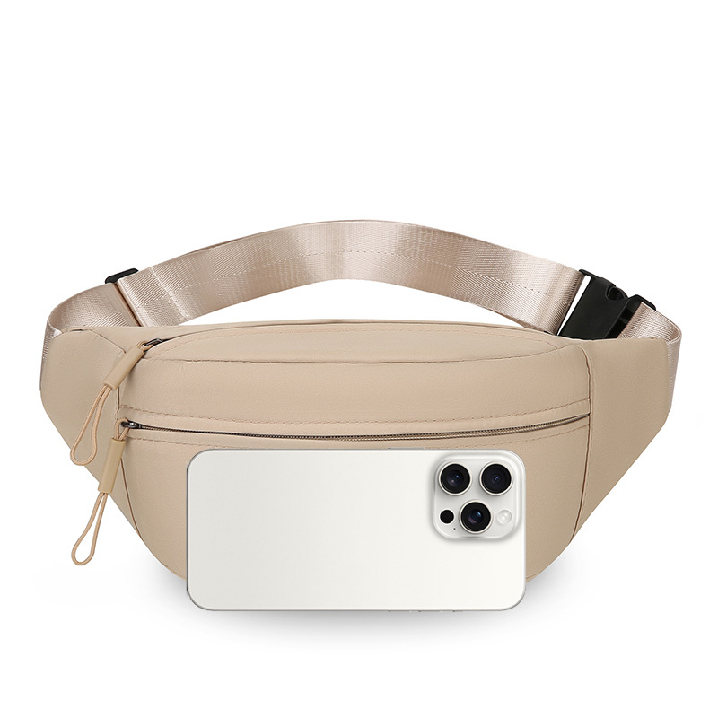 Bolso de cintura de color sólido para mujeres simple viaje ocio mochila de hombro bolso de teléfono móvil deportivo portátil al aire libre bolso de pecho de moda moda