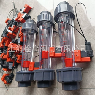 EDI报警流量计 LZS-15-65 带220V上下限报警塑料管浮子转子流量计