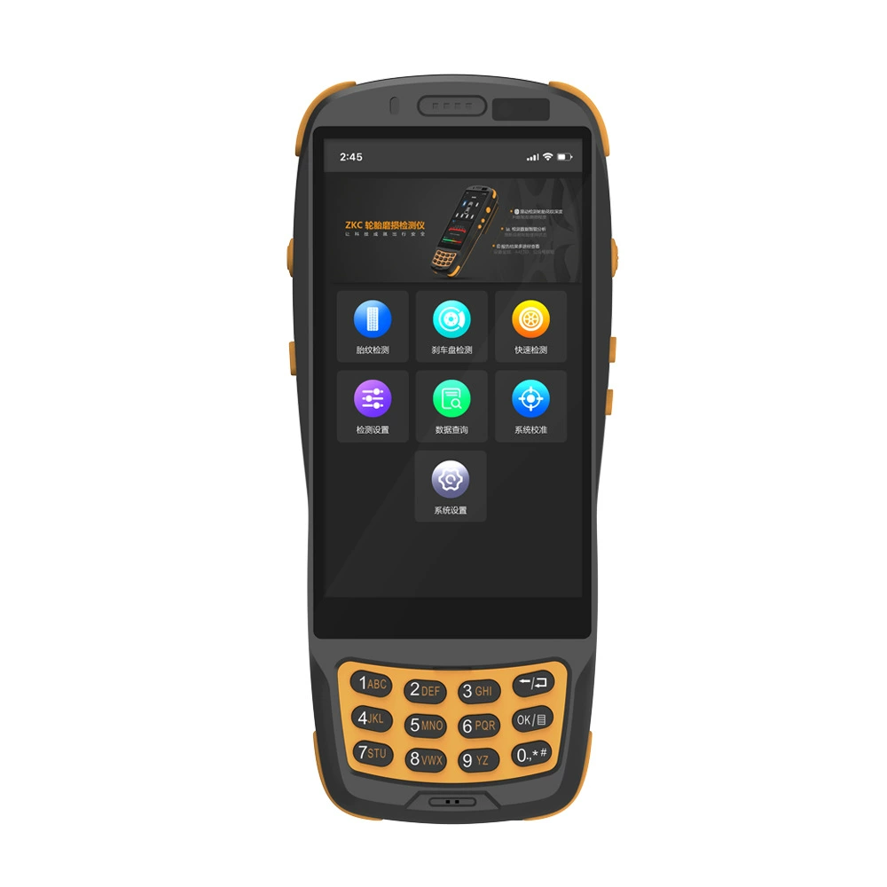 Car tire wear detector Hand holding PDA terminal tire pattern deep detection equipment laser tire detector