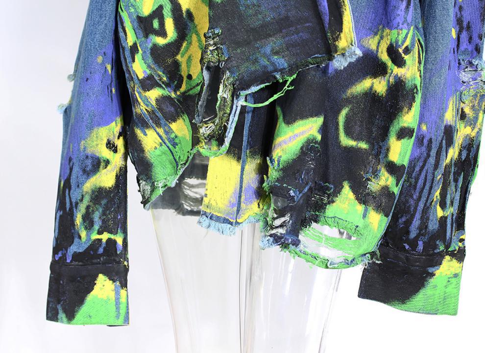 Oil Painting Print Retro Jacket 9