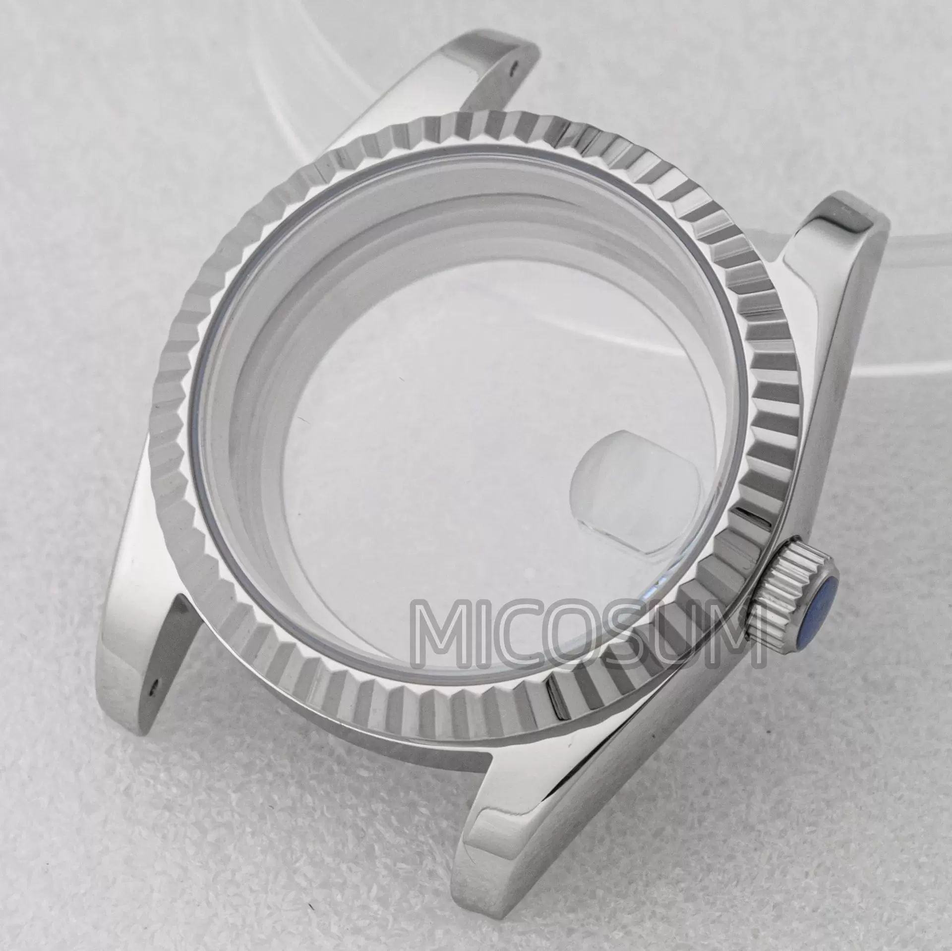 手表配件36mm 39mm日志不锈钢表壳透底牙圈NH35/NH36/ETA2824机芯