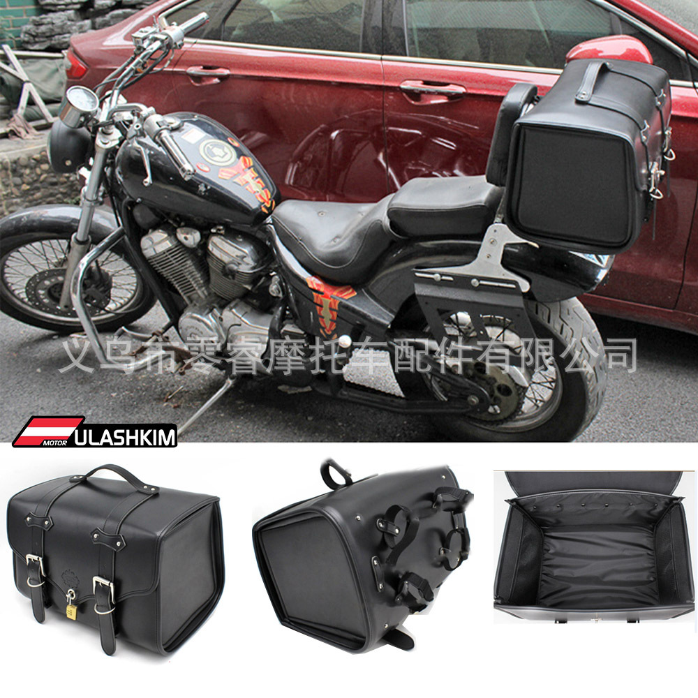 Motorcycle Rear Tail Box Organizer Large Capacity Motorcycle Tail Box Rear Pouch Storage Bag