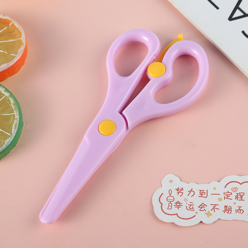 马卡龙色儿童手工剪刀塑料小剪子幼儿园diy剪纸美工剪刀厂家直销|undefined