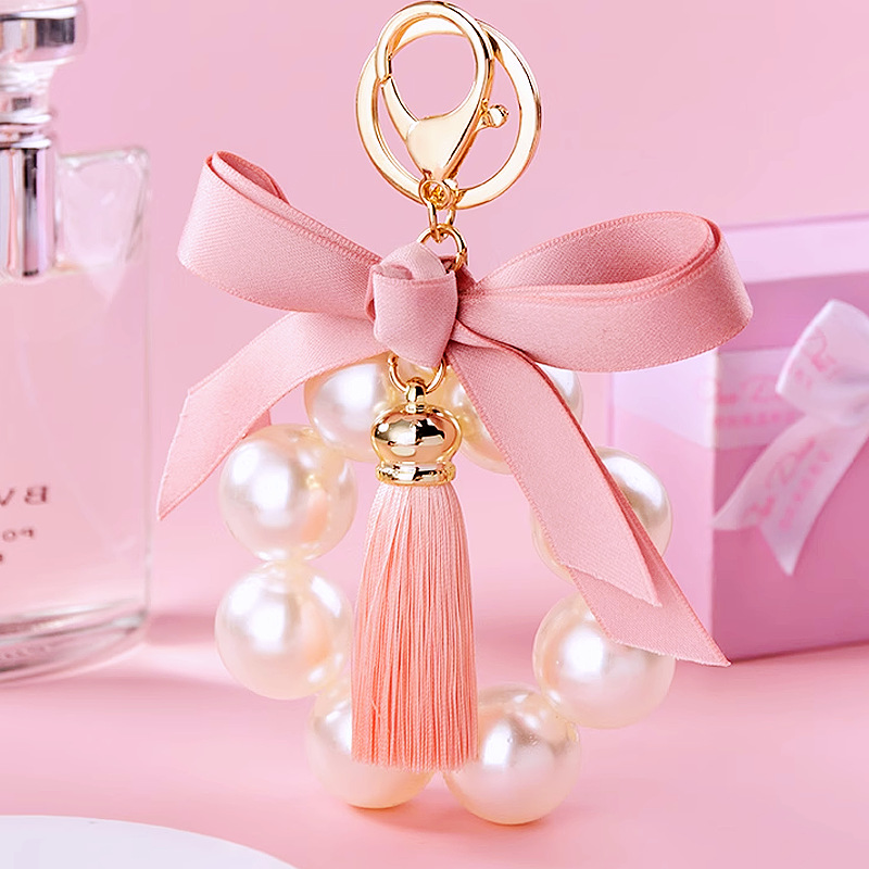 98g Weight Keychain Classification 1 Piece Quantity Daily, Date Occasion Metal Material Bow Knot Pattern Women's Gender Cute Style Cute Bow Knot Metal Women's Keychain 7