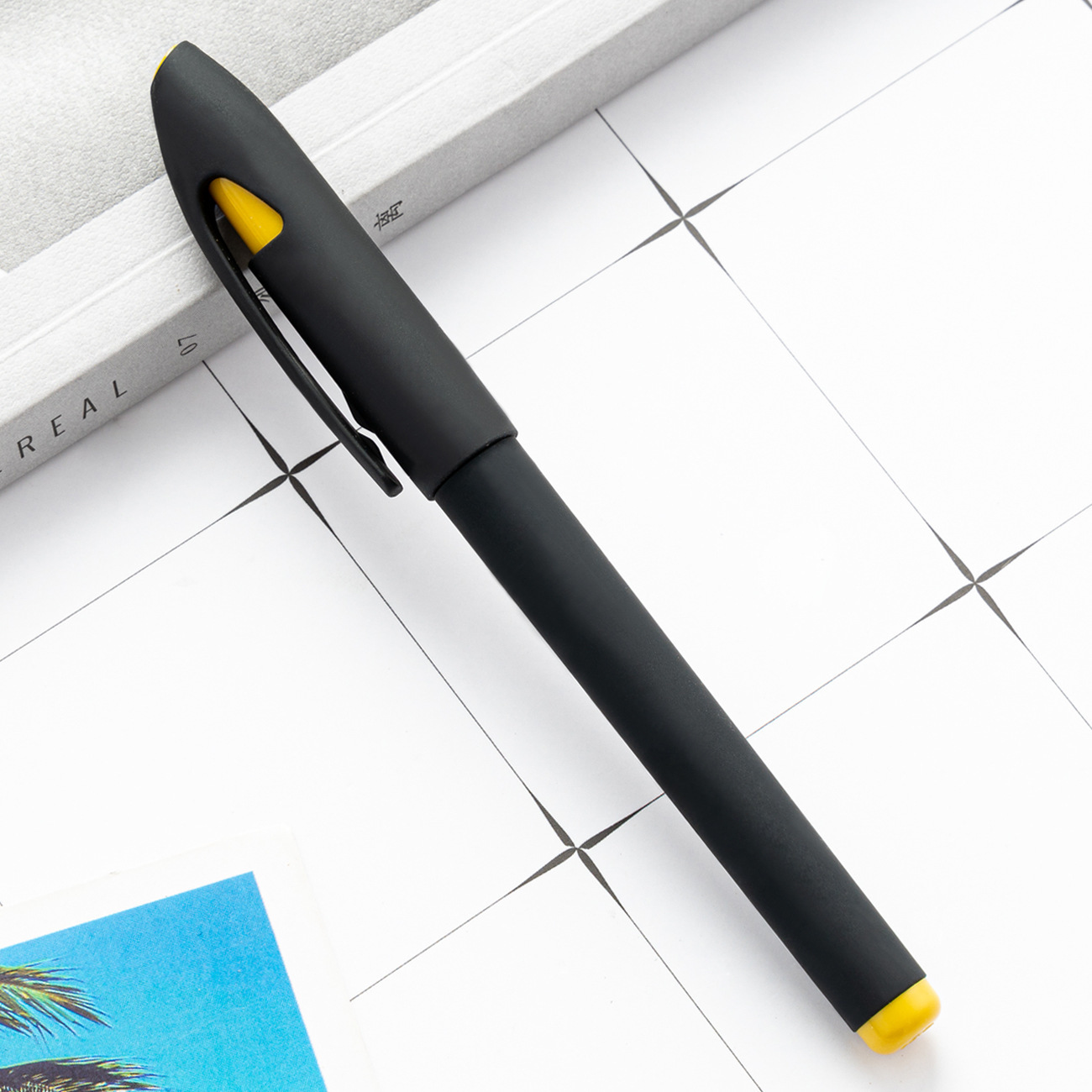 Fábrica directa de bolígrafo de plástico negro bolígrafo de firma de negocios bolígrafo de regalo bolígrafo de escritorio de oficina bolígrafo financiero