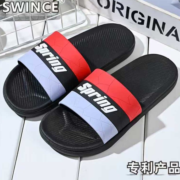 Men's Home Slippers, Bathroom Soft-Soled Home Comfortable Non-Slip Slippers for Couples, Large Size, Can Be Worn Inside and Outside