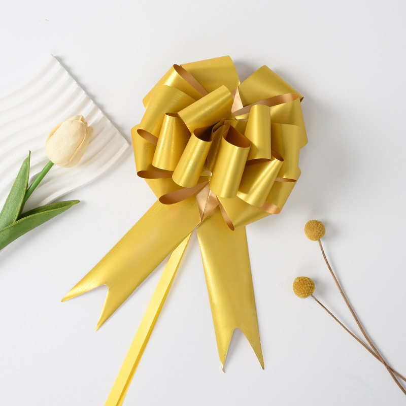 Venta caliente transfronteriza de Amazon nuevo estilo grande más de 50 secciones de flores de bola regalos de Navidad embalaje de flores de pulido mate aluminizado