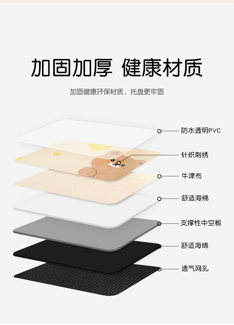 Children's safety seat tray car multi-function storage waterproof car infant cartoon dining plate table Board